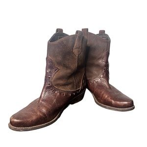 Franco Sarto Women’s Ankle Western/cowgirl Boots Brown Size 8